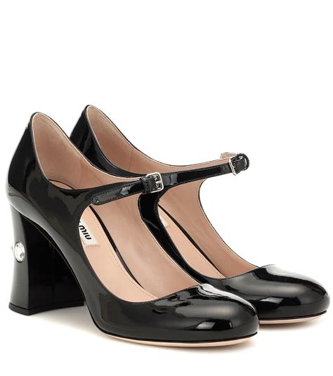 miu miu patent mary jane pumps|Miu Miu Chain Strap Mary Jane Pump (Women) .